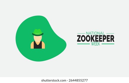 July is National ZooKeeper Week background illustration. Holiday concept. Utilize for background, banner, placard, card, and poster design template with  professional  illustraion design 