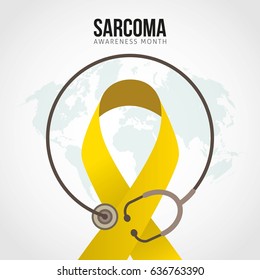 July is Sarcoma Awareness Month Vector Illustration. Suitable for Greeting Card, Poster and Banner.