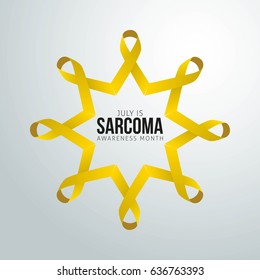 July is Sarcoma Awareness Month Vector Illustration. Suitable for Greeting Card, Poster and Banner.