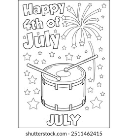 july season coloring book page for kids and adults creative coloring mindful relaxation activity