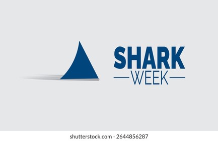 July is Shark Week  background illustration. Holiday concept. Utilize for background, banner, placard, card, and poster design template with  professional  illustraion design 




