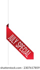 July Special banner design Vector illustration.