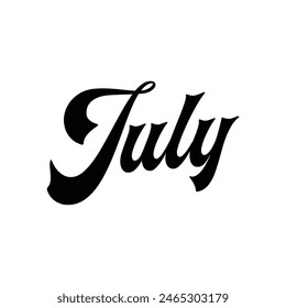 july text on white background.