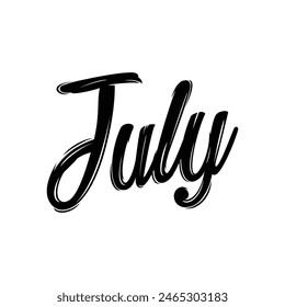 july text on white background.