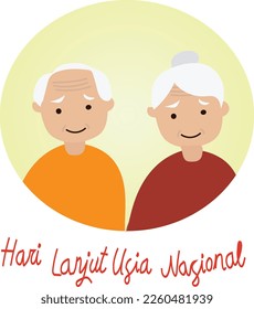 July23 is grandparents day Vector illustration.