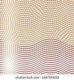 Jumble lines geometric pattern. Random interlace, cluttered grid, mesh. Wavy, zig-zag, criss-cross, curvy lines. Abstract geometrical texture / background in square format. 