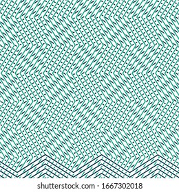 Jumble lines geometric pattern. Random interlace, cluttered grid, mesh. Wavy, zig-zag, criss-cross, curvy lines. Abstract geometrical texture / background in square format. 