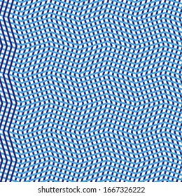 Jumble lines geometric pattern. Random interlace, cluttered grid, mesh. Wavy, zig-zag, criss-cross, curvy lines. Abstract geometrical texture / background in square format. 