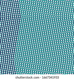 Jumble lines geometric pattern. Random interlace, cluttered grid, mesh. Wavy, zig-zag, criss-cross, curvy lines. Abstract geometrical texture / background in square format. 