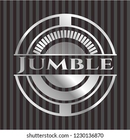 Jumble silvery badge