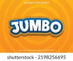 jumbo editable text effect template use for business logo and brand