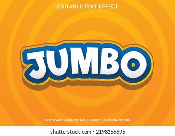 Jumbo Editable Text Effect Template Use Stock Vector (Royalty Free ...