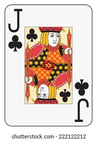 Jumbo Index Jack Of Clubs Playing Card