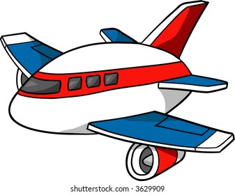 Airplane Face Expression Cartoon Character On Stock Vector (Royalty ...