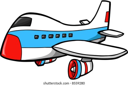 Jumbo Jet Vector Illustration