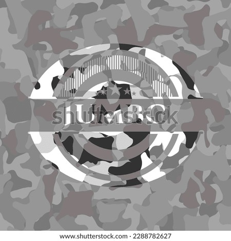 Jumbo on grey camo texture 