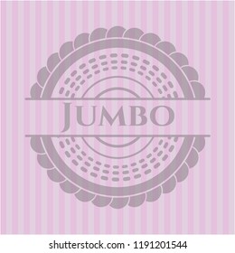 Jumbo pink emblem