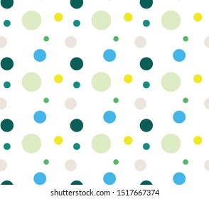 Jumbo Polka Dot, Gingham and Diagonal Stripe Patterns in Aqua Blue, White and Silver. Pattern Swatches with Global Colors. 
