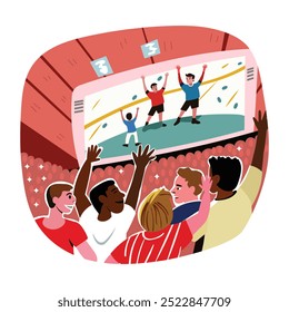 Ilustración de Jumbotron en estilo plano 