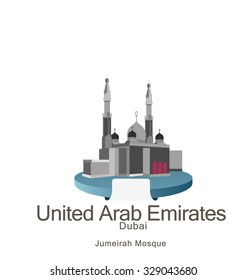 Jumeirah Mosque in  United Arab Emirates Dubai