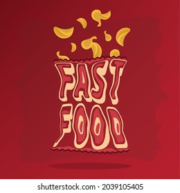 Juming potato chip on a package menu fast food image
