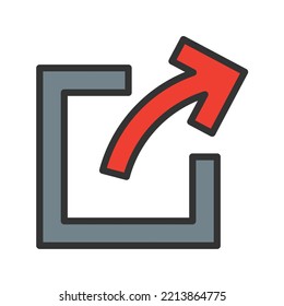Jump Arrow icon vector image. Can also be used for Media Buttons. Suitable for mobile apps, web apps and print media.
