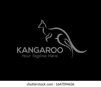 Jump Art kangaroo logo design inspiration