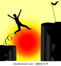 jump up to goal concept backgrounds