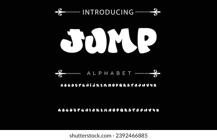 Jump Graffiti font text effect, spray and street text style