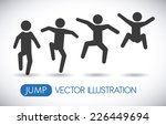 jump graphic design , vector illustration