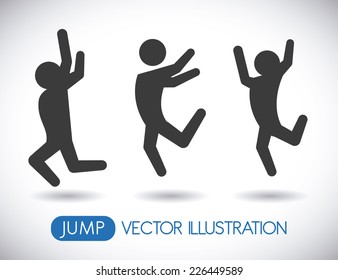 jump graphic design , vector illustration