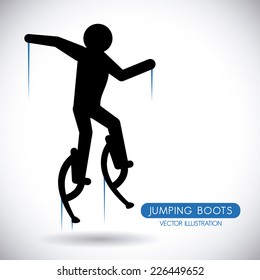 jump graphic design , vector illustration
