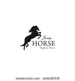 Jump Horse Logo Design Vector Illustration Stock Vector (Royalty Free ...