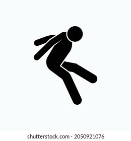 Jump Icon. Activity Symbol  - Vector.
