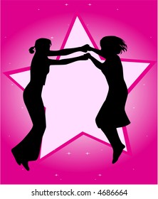 Jump illustration , vectors work