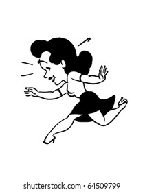 Jump To It! - Retro Clipart Illustration