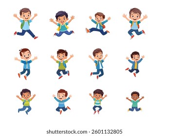 Jump, Jumping Boys, Boy, Kids
