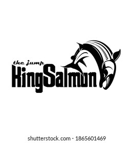 jump king salmon, nice for use logo, apparel part, etc