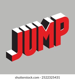 jump latter vector t-shirt design