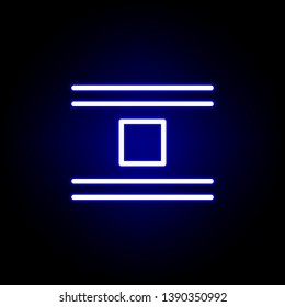 jump object icon in neon style. Can be used for web, logo, mobile app, UI, UX