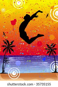 Jump over the world