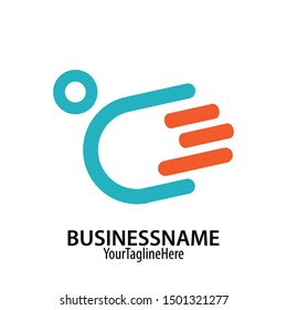 jump people logo vector image