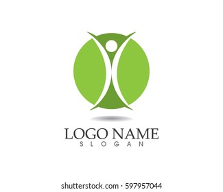 Jump people success business logo