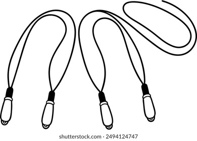 Jump Rope Abstract Line Art Illustration Styles Guide Designs