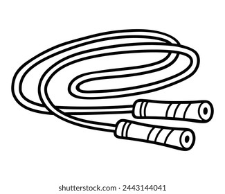 Jump rope, Coloring book for children, sport equipment