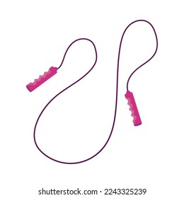 jump rope design over white