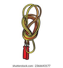 jump rope hand drawing illustration vector