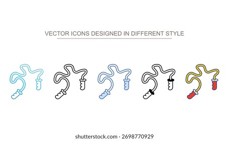 Jump Rope icon design with white background stock illustration