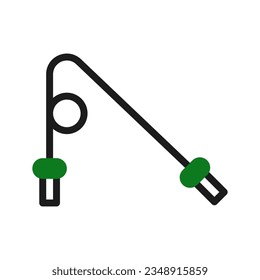 Jump rope icon duotone green black colour sport illustration vector element and symbol perfect.