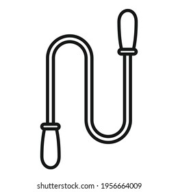 Jump rope icon. Outline Jump rope vector icon for web design isolated on white background